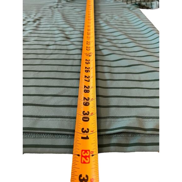 L L Bean‎ Men’s Polo Size L Tall Slightly Fitted Striped Blue/Green EUC - Picture 6 of 6